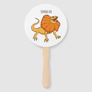 Abanico ilustracion de personalizado naranja