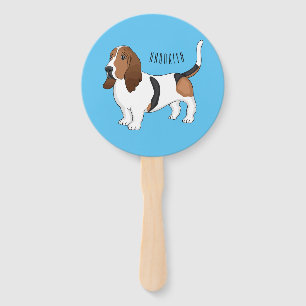 Abanico Ilustracion del personalizado del perro de enlace