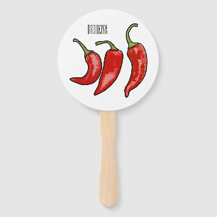 Abanico Ilustracion personalizado Chili