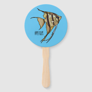 Abanico Ilustracion personalizado de Angelfish