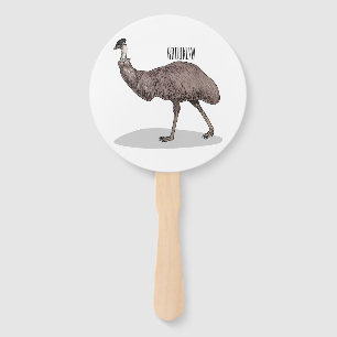 Abanico Ilustracion personalizado de aves de la Uem