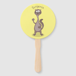 Abanico Ilustracion personalizado de comadreja divertida