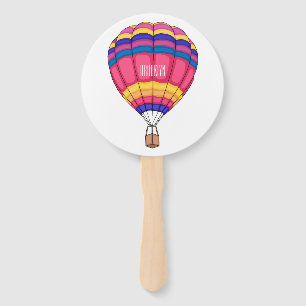 Abanico Ilustracion personalizado de globo aerostático