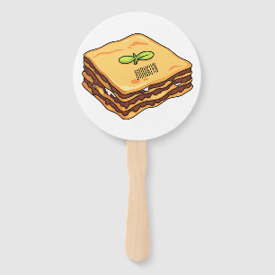 Abanico Ilustracion personalizado de Lasagna