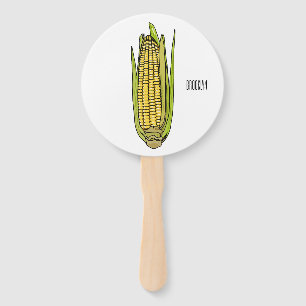 Abanico Ilustracion personalizado de maíz