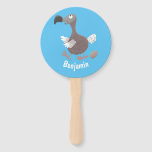 Abanico Ilustracion personalizado de pájaro dodo gracioso