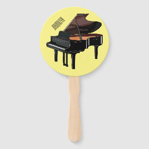 Abanico Ilustracion personalizado de piano