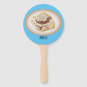 Abanico Ilustracion personalizado de rollo de canela