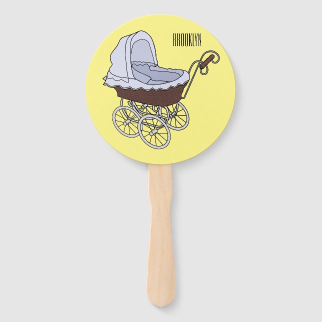 Abanico Ilustracion personalizado de Stroller (Anverso)