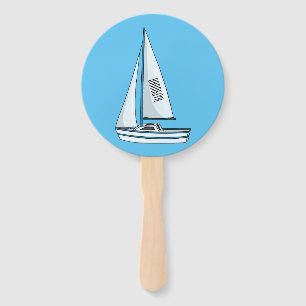 Abanico Ilustracion personalizado de velero