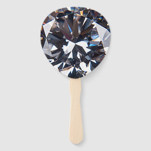 Abanico Imagen Elegante de Diamante con facetas