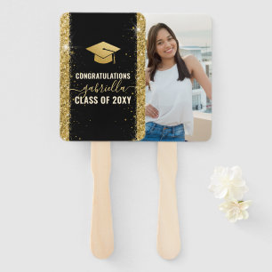 Abanico Imagen personalizada de graduación elegante
