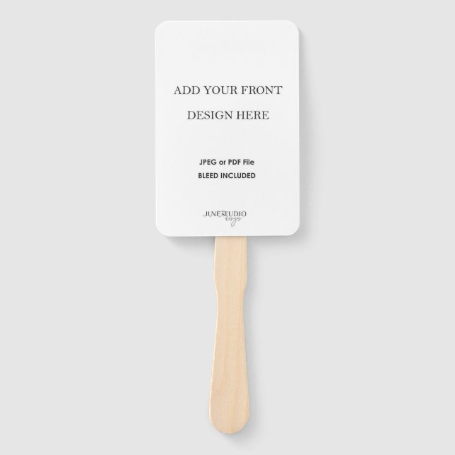 Abanico Impresión de programas de ventilador de Boda de do (Anverso)