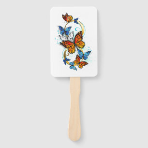 Abanico Infinidad de mariposas monarca