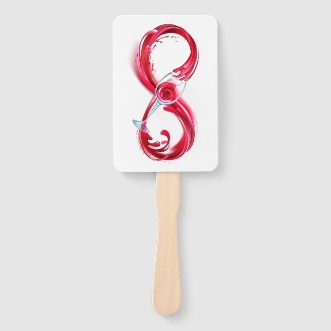 Abanico Infinito con vino Rojo (Anverso)