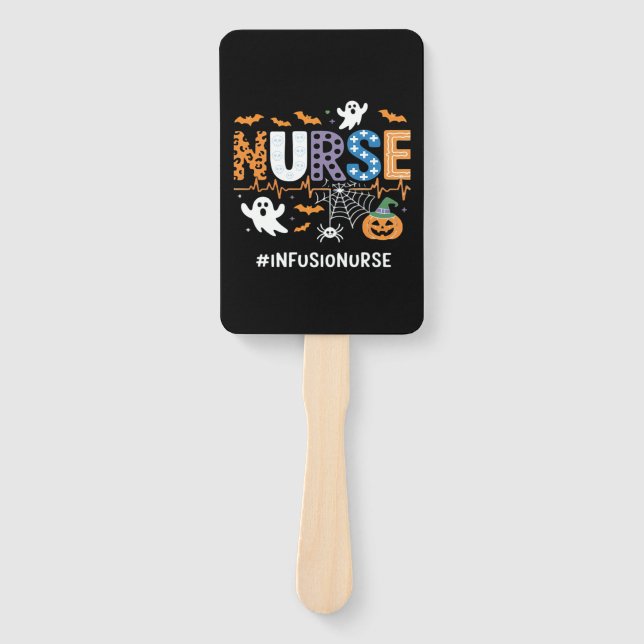 Abanico Infusion Nurse Nursing Stethoscope Halloween Essen (Anverso)