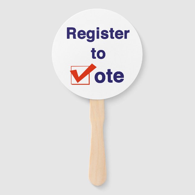 Abanico Inscríbase Para Votar 2026 (Anverso)