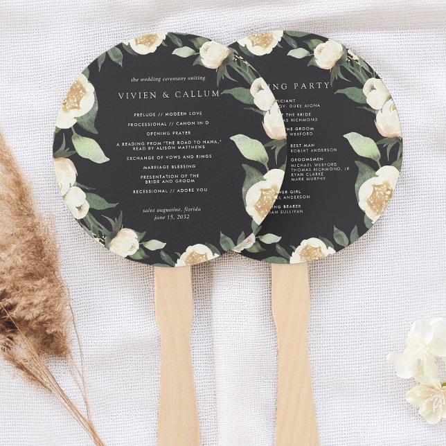 Abanico Ivory Bloom | Programa de Bodas Florales de Acuare (Subido por el creador)