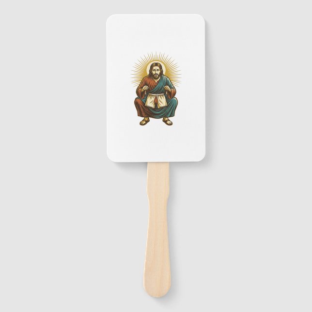 Abanico Jesús ajustando incómodo wedgie a mitad de sentadi (Anverso)