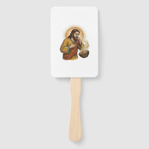 Abanico Jesus Asfixiándose con Miga de Chip de Tortilla Se