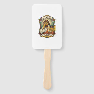 Abanico Jesús Divertido Error 404 Humor Desarrollador Web