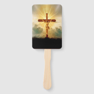 ABANICO JESÚS EN LA CRUZ