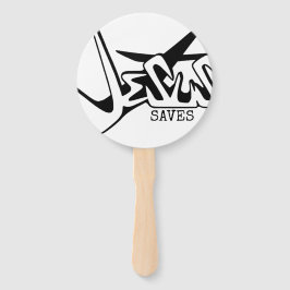 ABANICO JESUS SAVES GRAFFITI