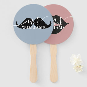 Abanico Juego de boda personalizado Sr Sra Novia o Novio