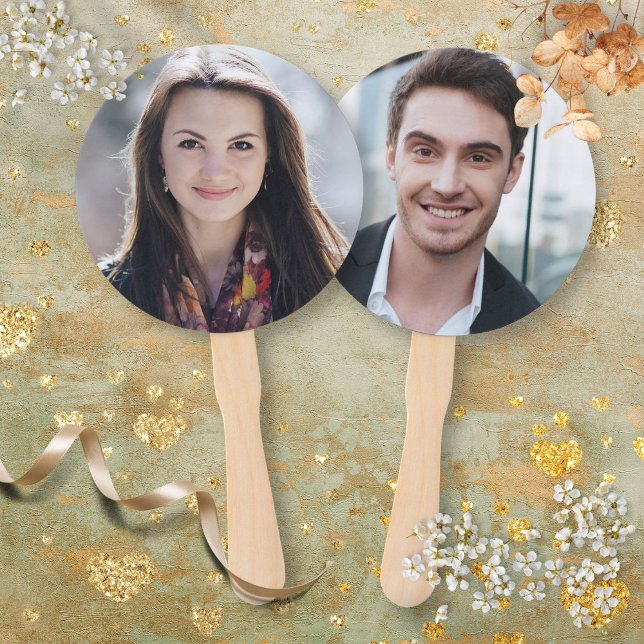 Abanico Juego de Fotos de Novia o Novio Sr Sra Boda (Bride or Groom Photo Mr Mrs Wedding Game Hand Fan)