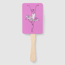 Abanico Juego de personalizados de Ballerina de texto y co