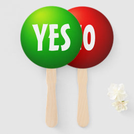 Abanico Juego de Quiz de Sí No Cartel de Paleta