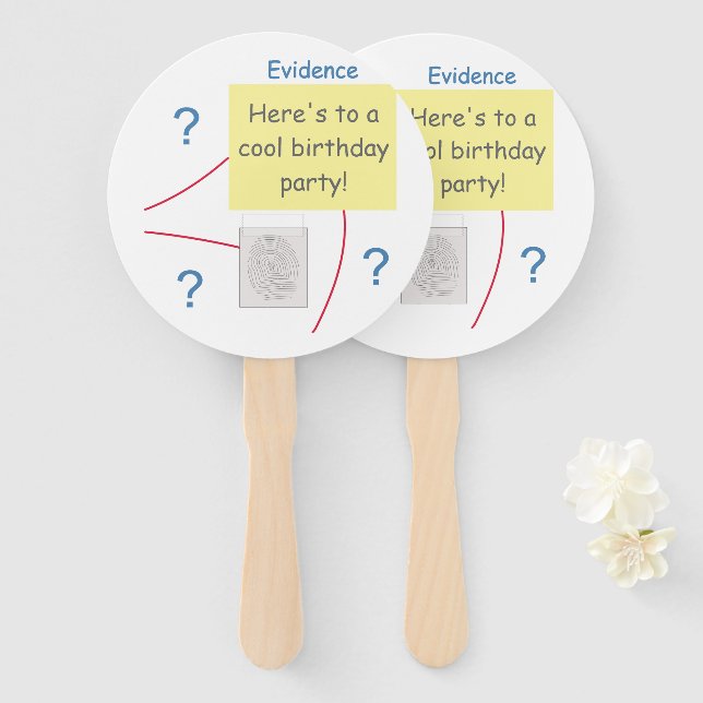 Abanico Junta para la resolución de crímenes misteriosos (Anverso y reverso)