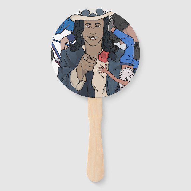 Abanico Kamala Harris Bootleg Rap Style (Anverso)