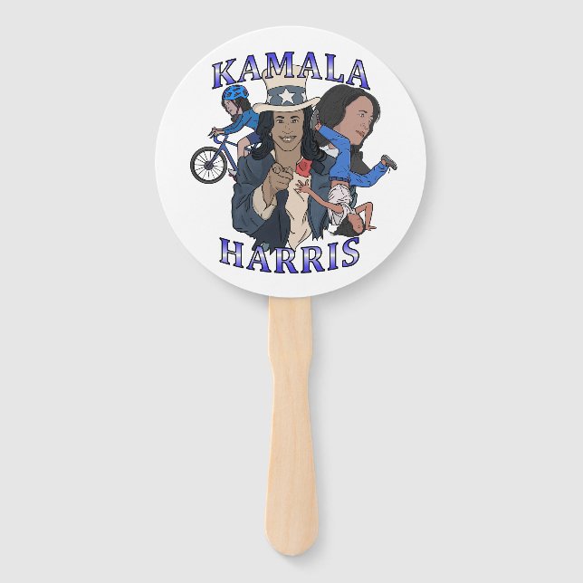 Abanico Kamala Harris Bootleg Rap Style (Anverso)