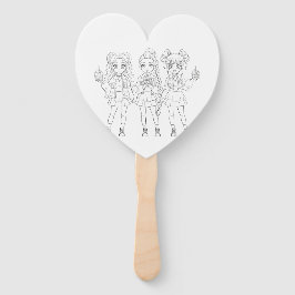 Abanico KPOP Girl Group Birthday Color the Fan Favor