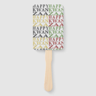 Abanico Kwanzaa feliz moderna