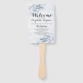 Abanico La acuarela azul deja programas de matrimonio botá
