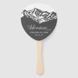 Abanico La aventura comienza con el Boda de Montaña