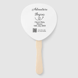 Abanico La aventura comienza con la ducha de bebé barrido