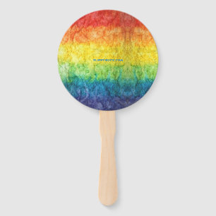 Abanico La bandera teñida con nudos de SlipperyJoe's arcoí