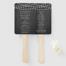 Abanico La Cadena Se Ilumina En La Colección Boda Chalkboa