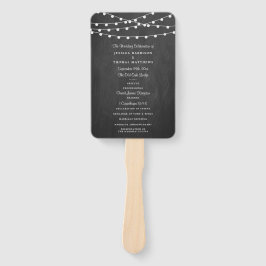 Abanico La Cadena Se Ilumina En La Colección Boda Chalkboa