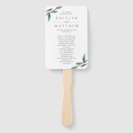 Abanico La colección de Bodas de los Bliss botánicos