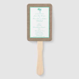 Abanico La colección de bodas de palmeras tropicales