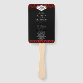 Abanico La colección de Bodas Purpurinas Damask Las Vegas