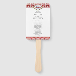 Abanico La colección de Bodas Purpurinas Damask Las Vegas