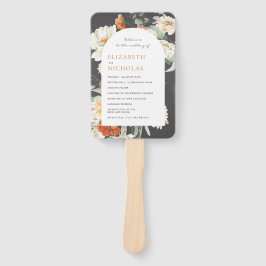 Abanico La vegetación floral oscura Boho | Programa de bod