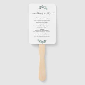 Abanico La vegetación rústica Eucalyptus Boda de verano.