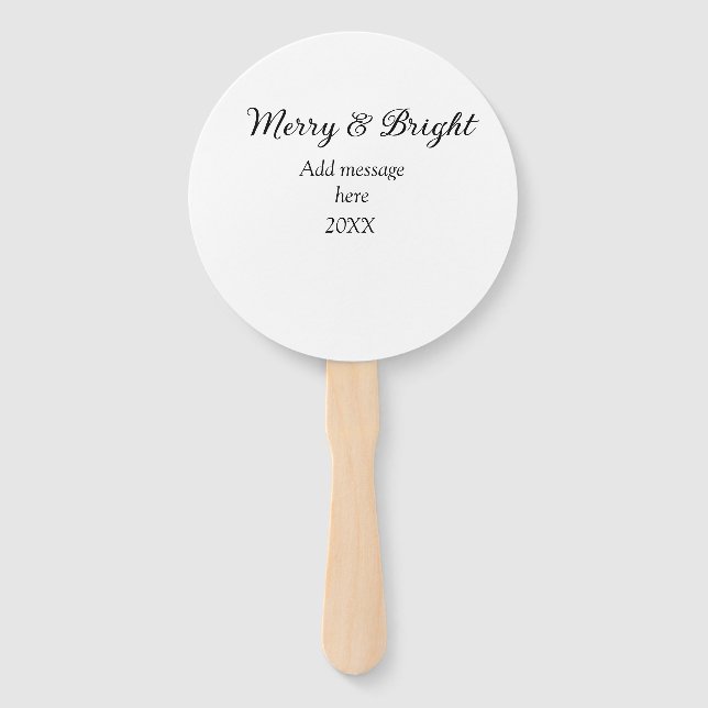 Abanico Las vacaciones de los Navidades más brillantes aña (Anverso)