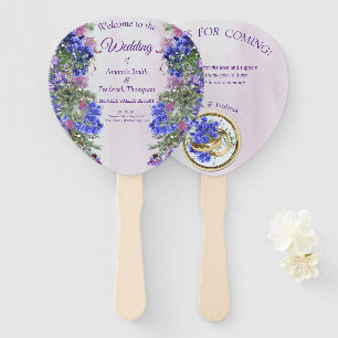 Abanico Lavander - Flores violetas